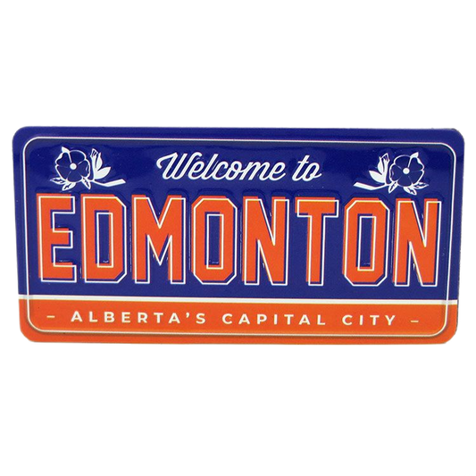 Canada Souvenir Edmonton License Plate Magnets 