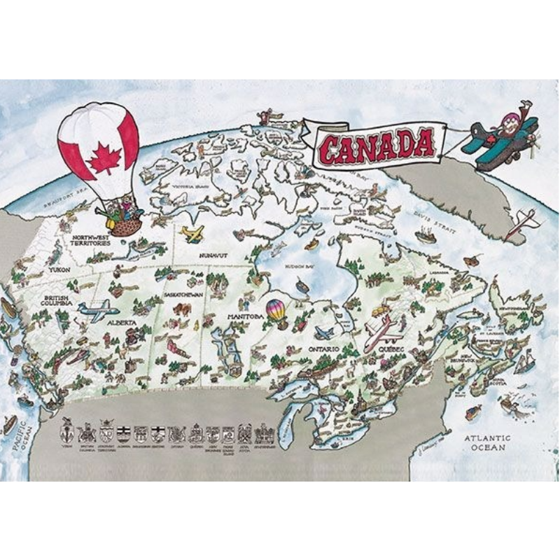 Canada Souvenir Fridge Magnet Canada Map