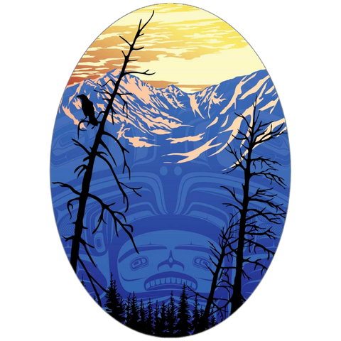 Indigenous Stickers Best Friend at Sunset By Mark Preston