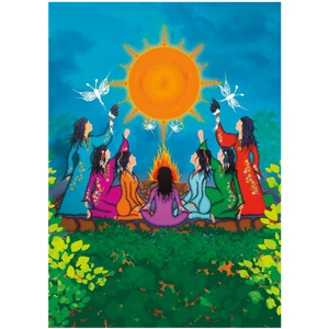 Indigenous Art Card Upnmultoqsip By Tracey Metallic
