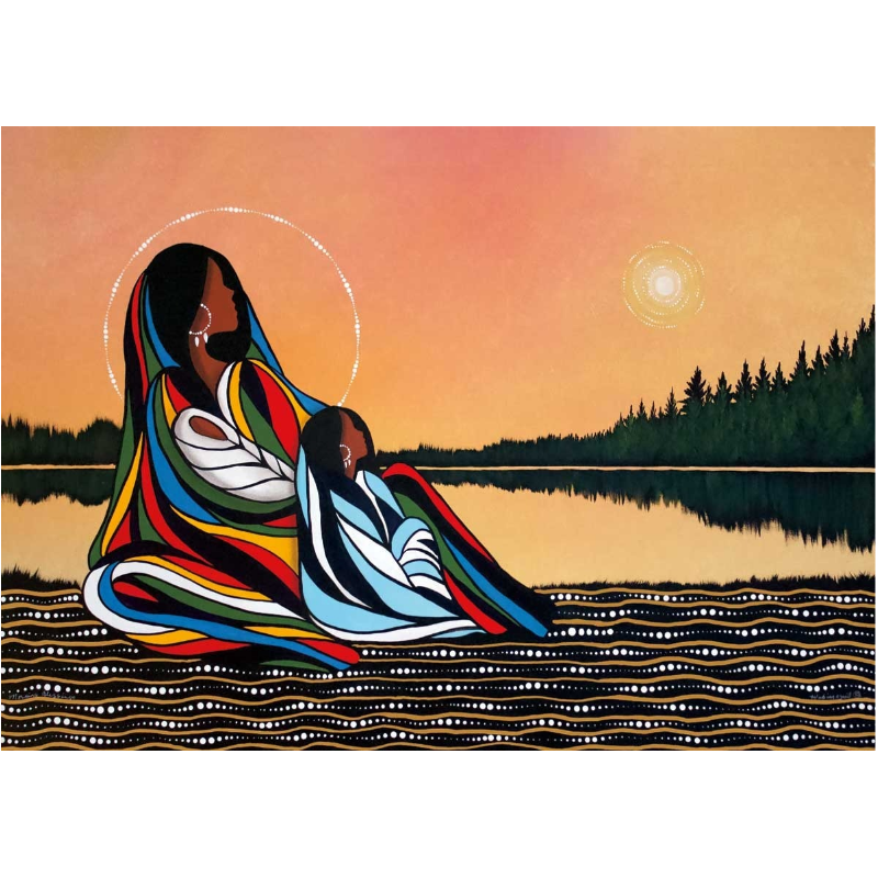 Indigenous Art Card Morning Blessings By Betty Albert