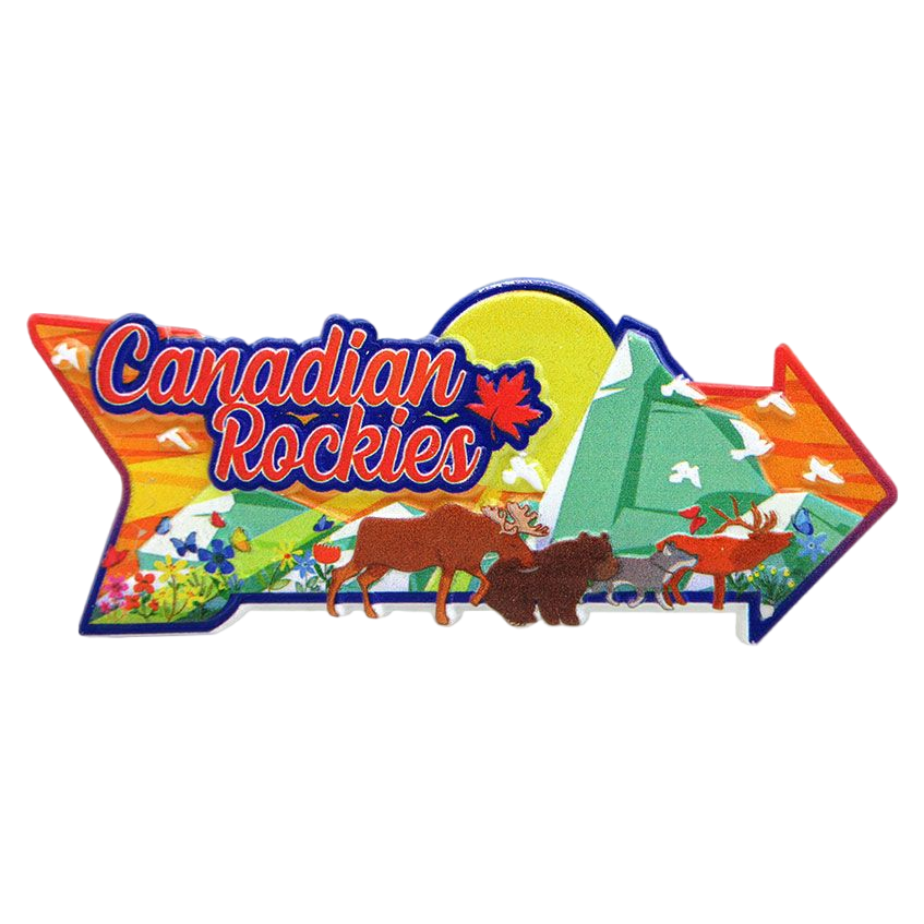 Canada Rockies Souvenir Fridge Magnet