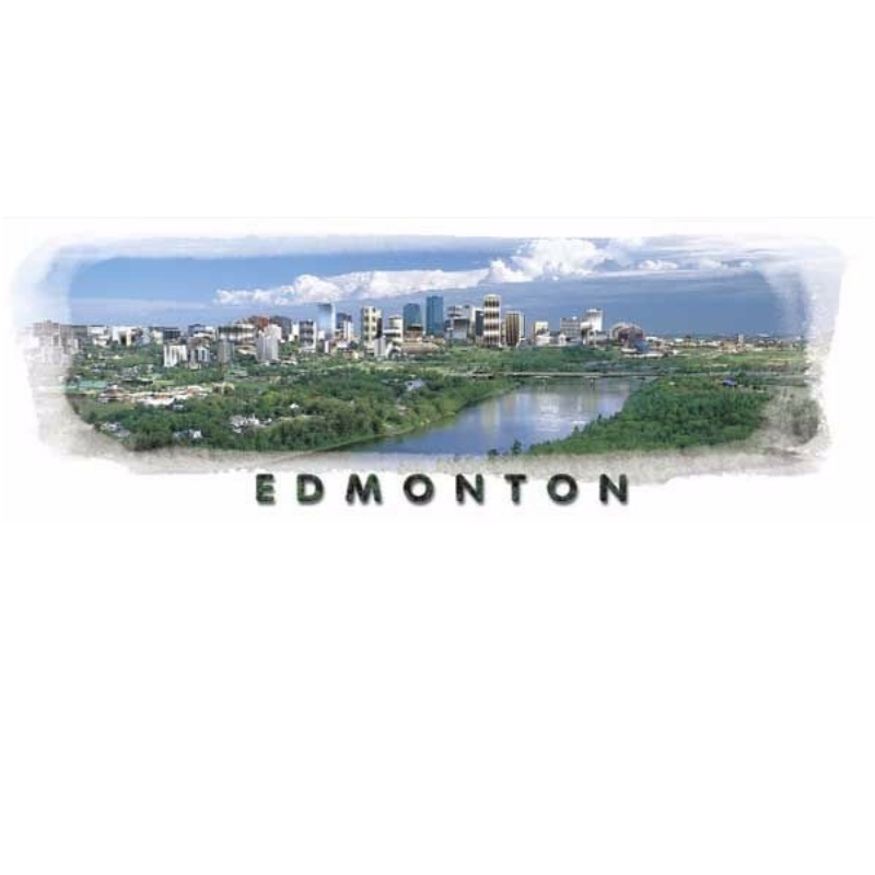 Fridge Magnet Souvenir Edmonton River Valley