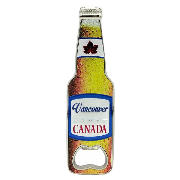 Fridge Magnet Beer Bottle Shaped Opener - Vancouver