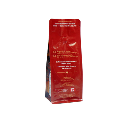 Pure Organic Maple Coffee 175g - A delightful blend of premium organic coffee infused with the rich essence of Canadian maple syrup