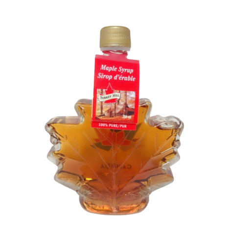 Grade A Pure Organic Canadian Maple Shape Syrup in 250ml Maple Leaf Bottle - 3 Pack