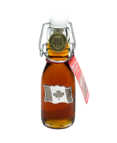 Grade A Pure Organic Canadian Maple Leaf Bottles 50ml*3PK - Three-pack of 50ml bottles of organic Grade A Canadian maple syrup